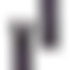 Fermeture eclair violet métal 30cm sur ruban noir spirale non séparable eclair-prestil z91