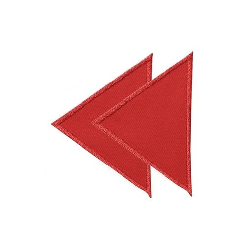 Motifs thermocollants triangles rouges prym 925474