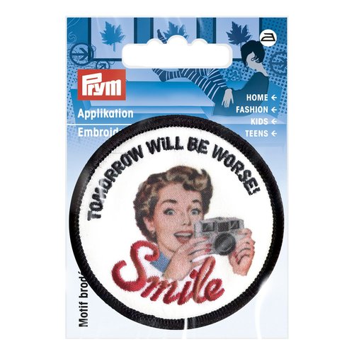 Motif thermocollant smile style rétro prym 926079