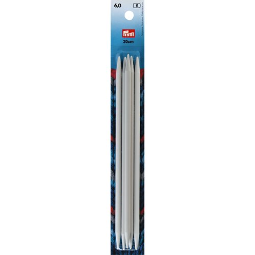 Aiguilles à tricoter à 2 pointes 20cm 6mm prym 218644