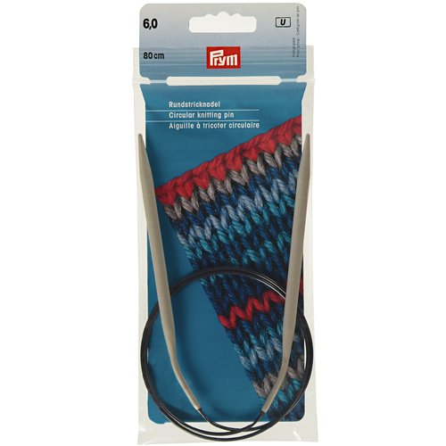 Aiguilles circulaires 80cm n°6 prym 211309