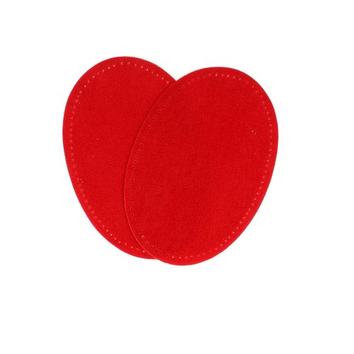 Renfort coude 9.5x14cm rouge coquelicot thermocollants et/ou à coudre bohin 63335