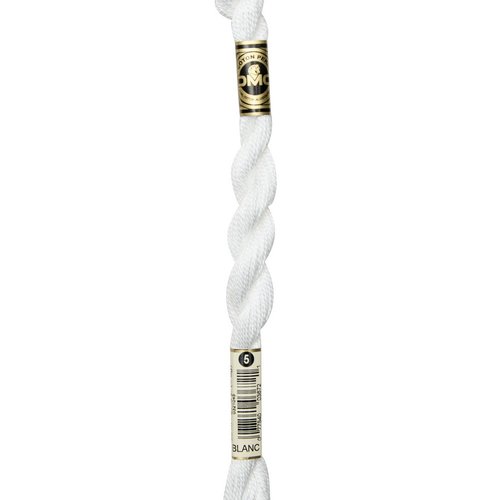 Echeveau coton perlé dmc n°5 col blanc
