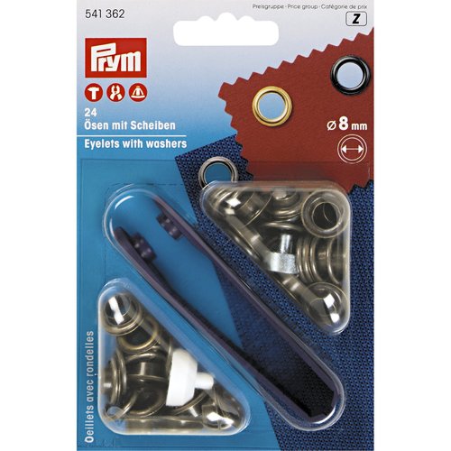24 œillets bronze diamètre 8 mm - prym 541362