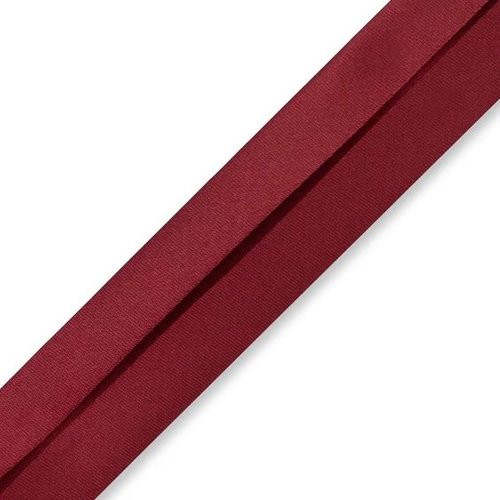 Biais satin duchesse rouge foncé, coupon de 3,5m prym 903875