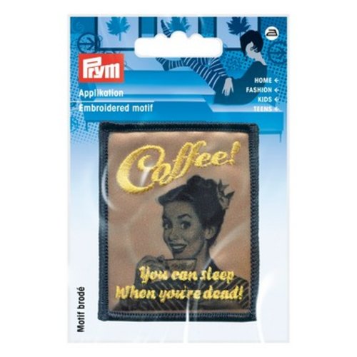 Motif thermocollant coffee pub style rétro prym 926080