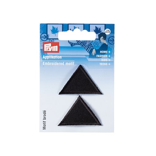 Motif thermocollant triangles noirs prym 925275