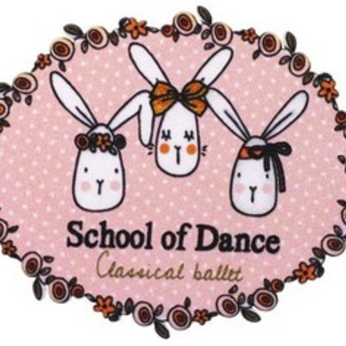 Motif thermocollant school of dance ballet rose prym 924357