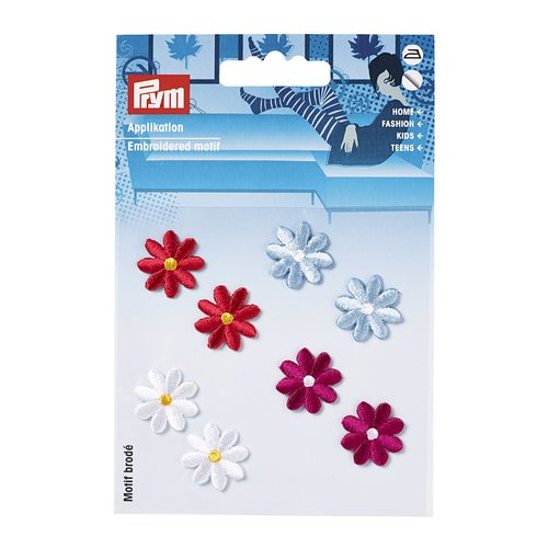 Motif thermocollant/à coller fleurs multicolores prym 925425