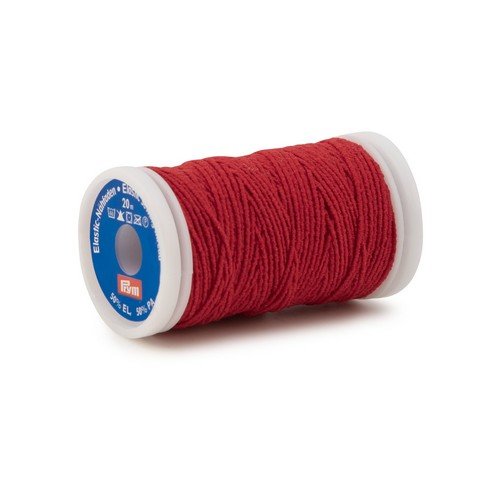 Fil à coudre élastique, 0,5mm, rouge, 20m prym 970019