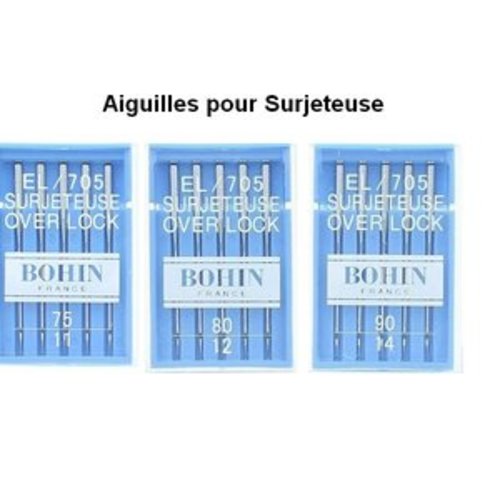 Aiguille pour surjeteuse 90 bohin 98414
