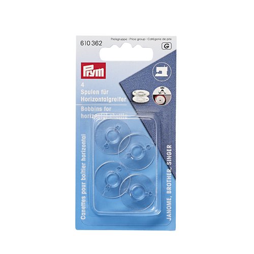 Canettes pour machines à coudre pour tire aiguille horizontal, 20,5mm prym 610362