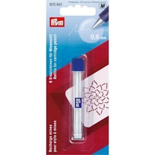 Recharges pour stylo à mines, ø 0,9mm, blanc prym 610841