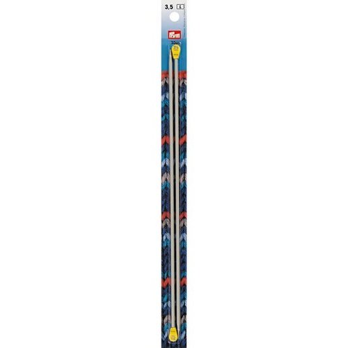 Aiguilles à tricoter à boule aluminium n°3.5 30cm prym 191453