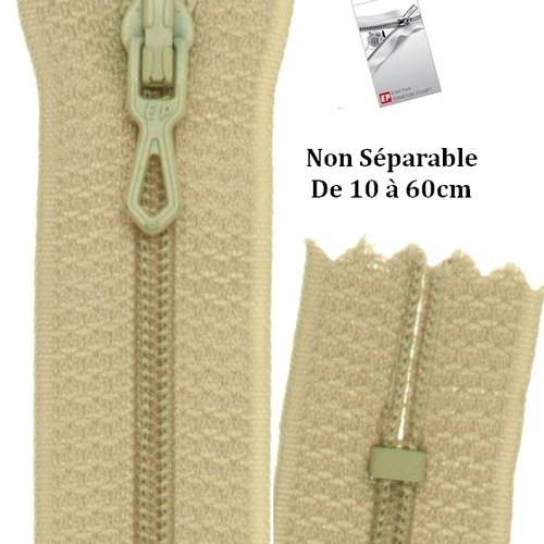 Fermeture éclair safari  non séparable 25cm de la marque eclair prestil z51