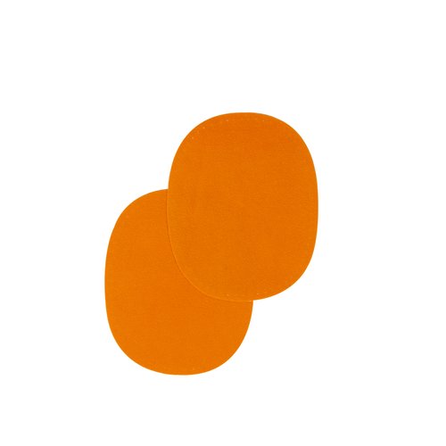 Coude suédine à coudre orange safran 13cm x 10cm bohin 98792