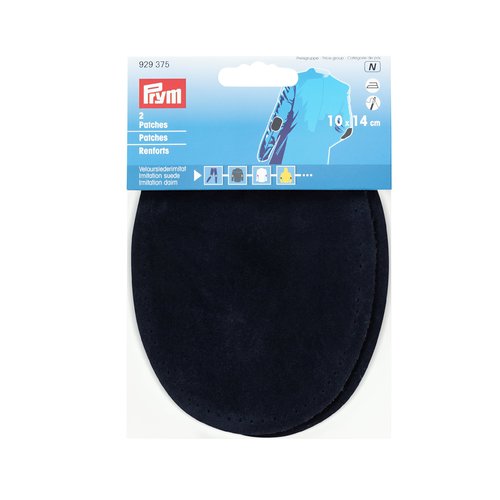 Renfort coude genou 10x14cm marine thermocollants et/ou à coudre prym 929375