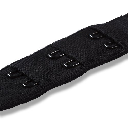 Rallonge attache de soutien-gorge noir 25 mm 3 x 2 crochets prym 992131