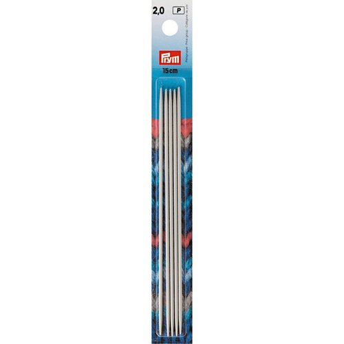 Aiguilles à tricoter 2 pointes 15cm n° 2 prym 191361
