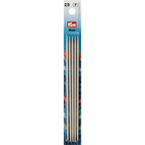 Aiguilles à tricoter 2 pointes 15cm n° 2.5 prym 191362