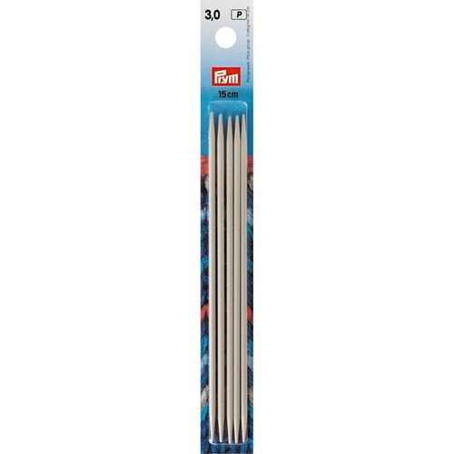 Aiguilles à tricoter 2 pointes 15cm n° 3 prym 191363