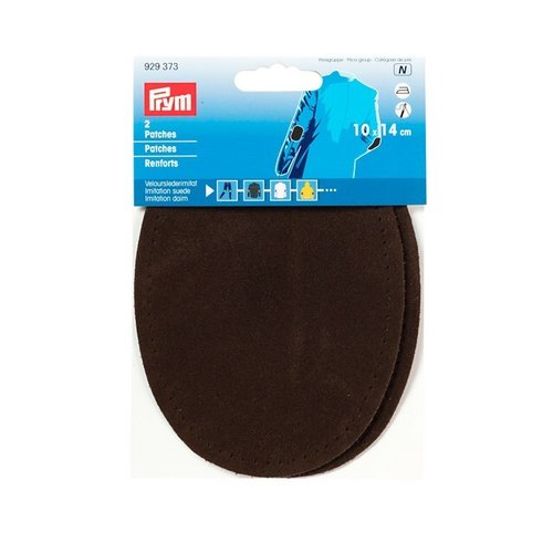 Renfort coude genou 10x14cm brun foncé  thermocollants et/ou à coudre prym 929373