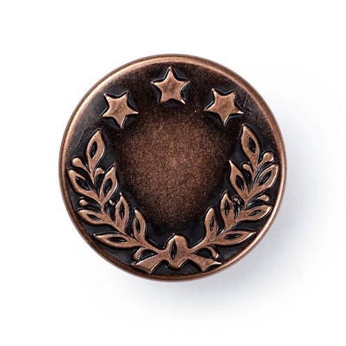 Boutons pour jeans 17mm laurier cuivre antique prym 622241