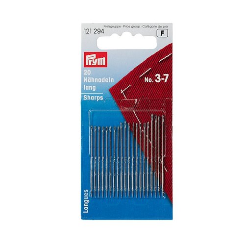 Aiguilles à coudre longues assortiment 3/7 prym 121294