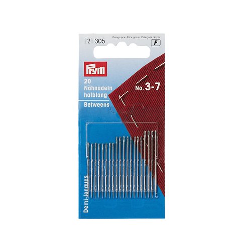 Aiguilles à coudre demi-longues assortiment 3/7 prym 121305