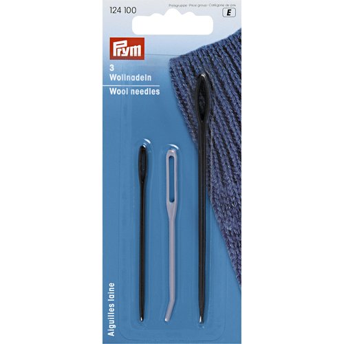 Aiguilles pour laine plastique x3 prym 124100