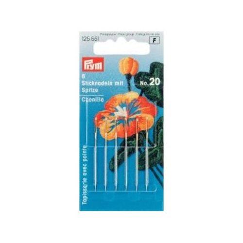 Aiguilles tapisserie avec pointe n°20 prym 125551