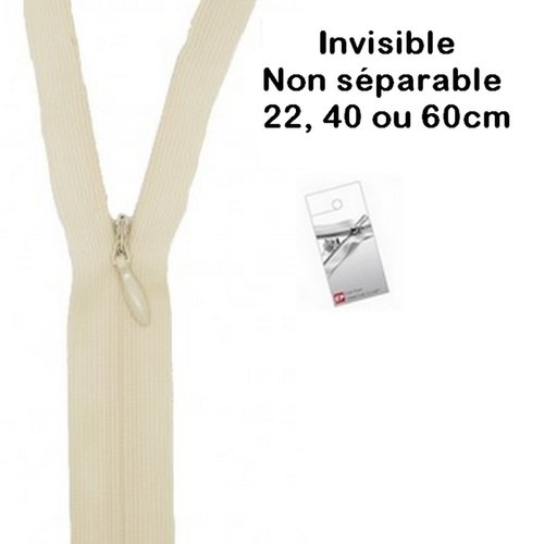 Fermeture invisible lin 60cm eclair prym z41