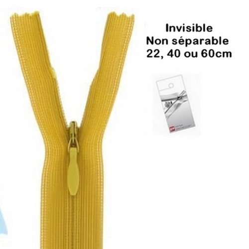 Fermeture invisible ocre 40cm eclair prym z41