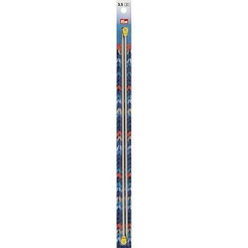 Aiguilles à tricoter à boule aluminium n°3,5 35cm prym 191464