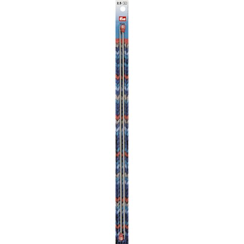 Aiguilles à tricoter à boule aluminium n°2,5 40cm prym 191473