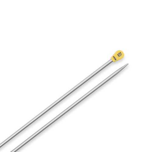 Aiguilles à tricoter à boule aluminium n°3,5 40cm prym 191475
