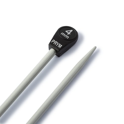 Aiguilles à tricoter à boule aluminium n°4 40cm prym 191476