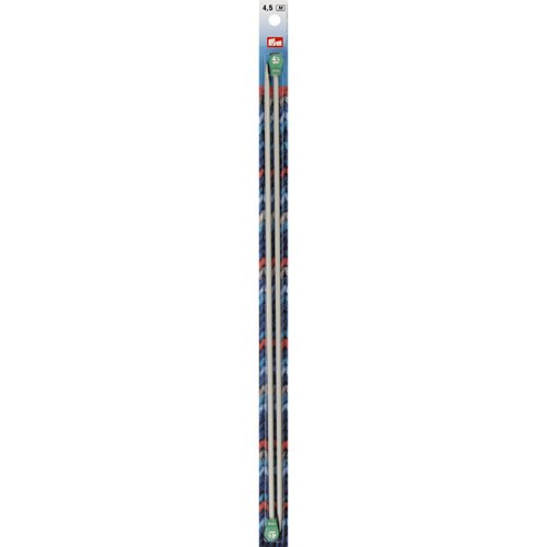 Aiguilles à tricoter à boule aluminium n°4,5 40cm prym 191477