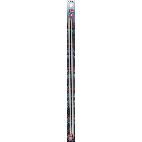 Aiguilles à tricoter à boule aluminium n°5 40cm prym 191478