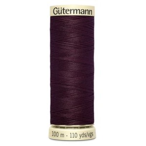 Fil à  coudre gutermann  grenat col. 130