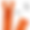 Fermeture eclair 65cm orange pour blouson de la marque eclair-prestil z54.