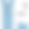 Fermeture eclair bleu azur layette 18cm non séparable z51 pour jupe, robe, coussin...