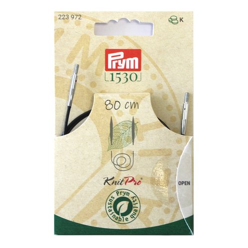 Cordon pour aiguilles à tricoter natural 80cm prym 223972
