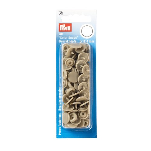 30 boutons pression prym rond champagne color snaps 393142