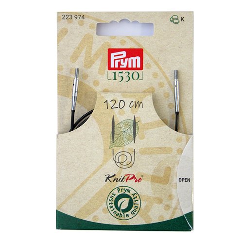 Cordon pour aiguilles à tricoter natural 120cm prym 223974