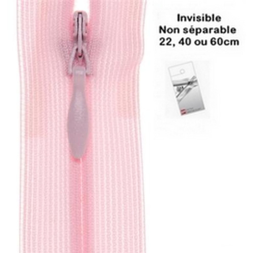 Fermeture invisible rose 22cm eclair prym z41
