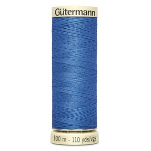 Fil à coudre gutermann 100 mètres bleu col. 213