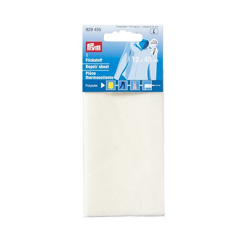 Pièce thermocollante polyester 12x45cm ecrue prym 929455