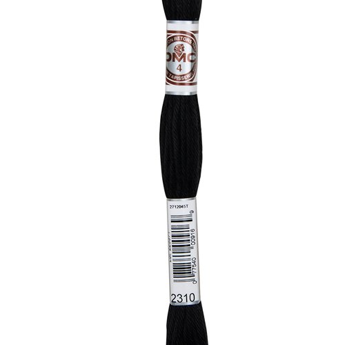 Echeveau retors mat dmc fil canevas col 2310 noir