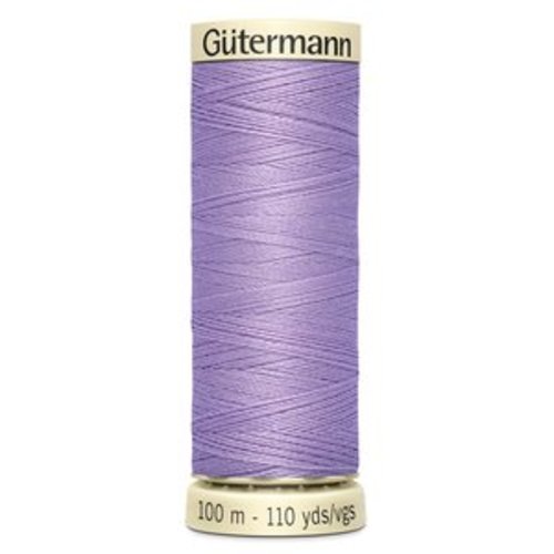 Fil coudre fil gutermann 100 mètres mauve col. 158